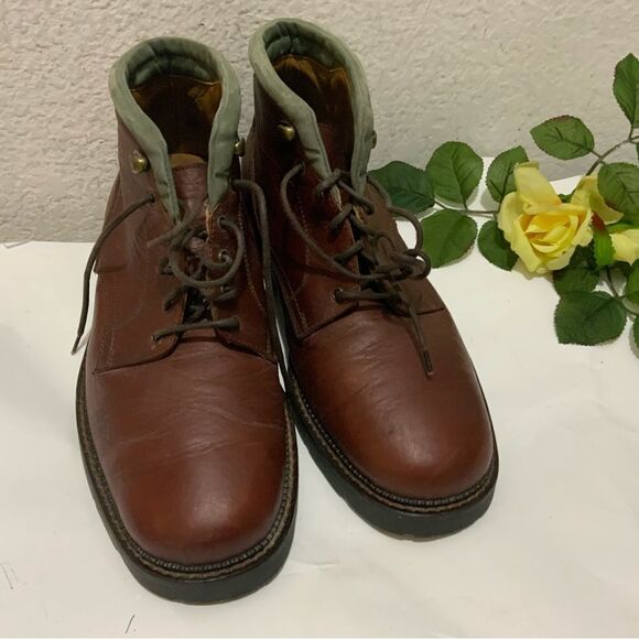 H.S. Trask & Co. Men\'s VTG Brown Leather Lace Up Chukka Boots size 9